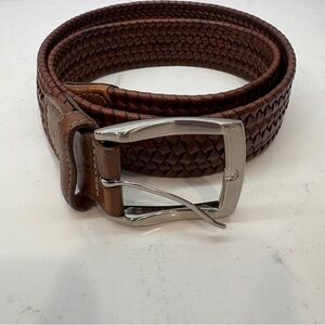 Elegant Brown Torino Braided Belt